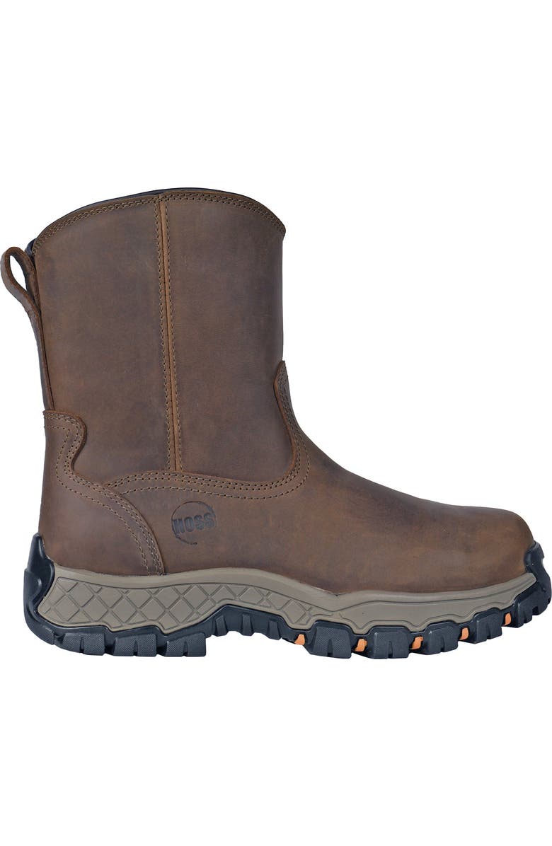 Hoss Boot Company HOSS Recon 8 Inch Composite Toe Side Zip Work Boot, Alternate, color, Brown