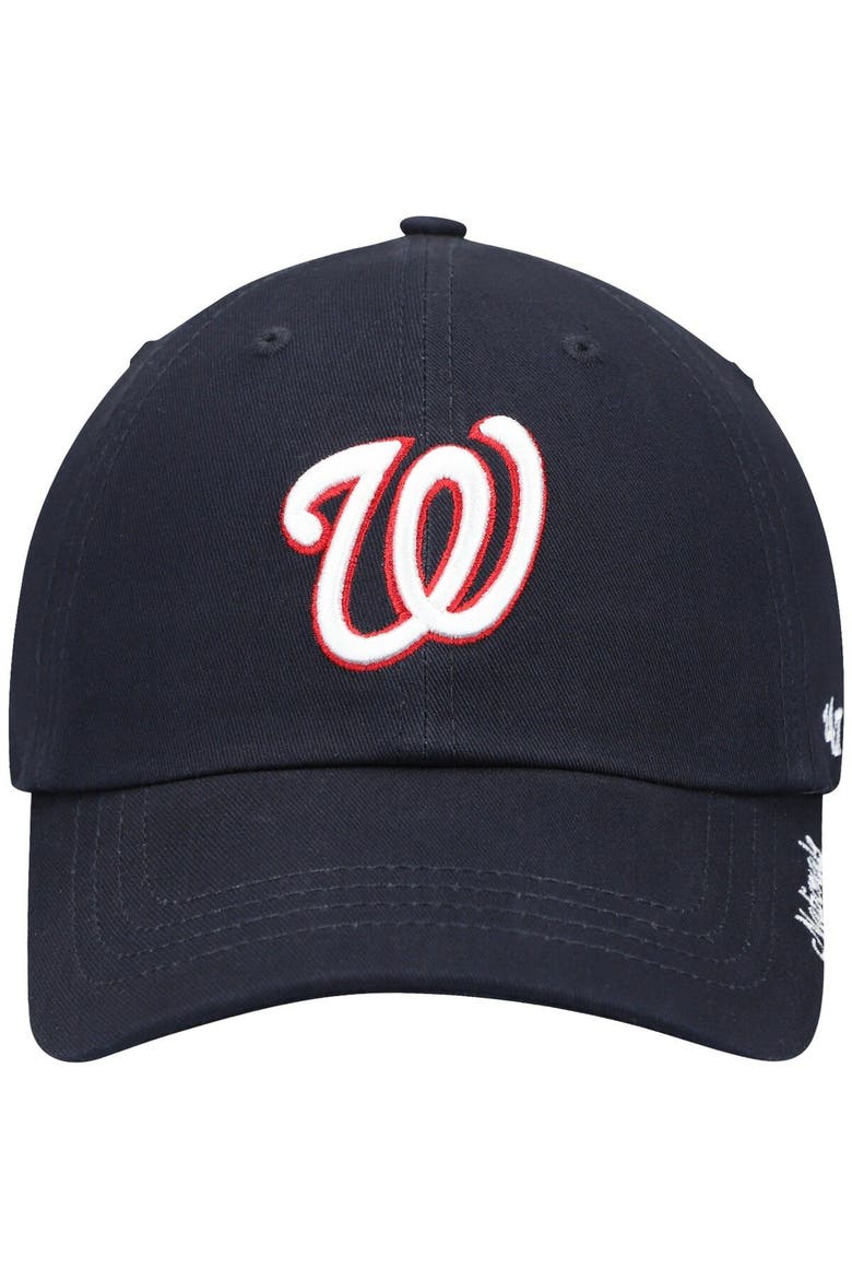 Women's '47 Navy Washington Nationals Team Miata Clean Up Adjustable Hat, Alternate, color, Navy