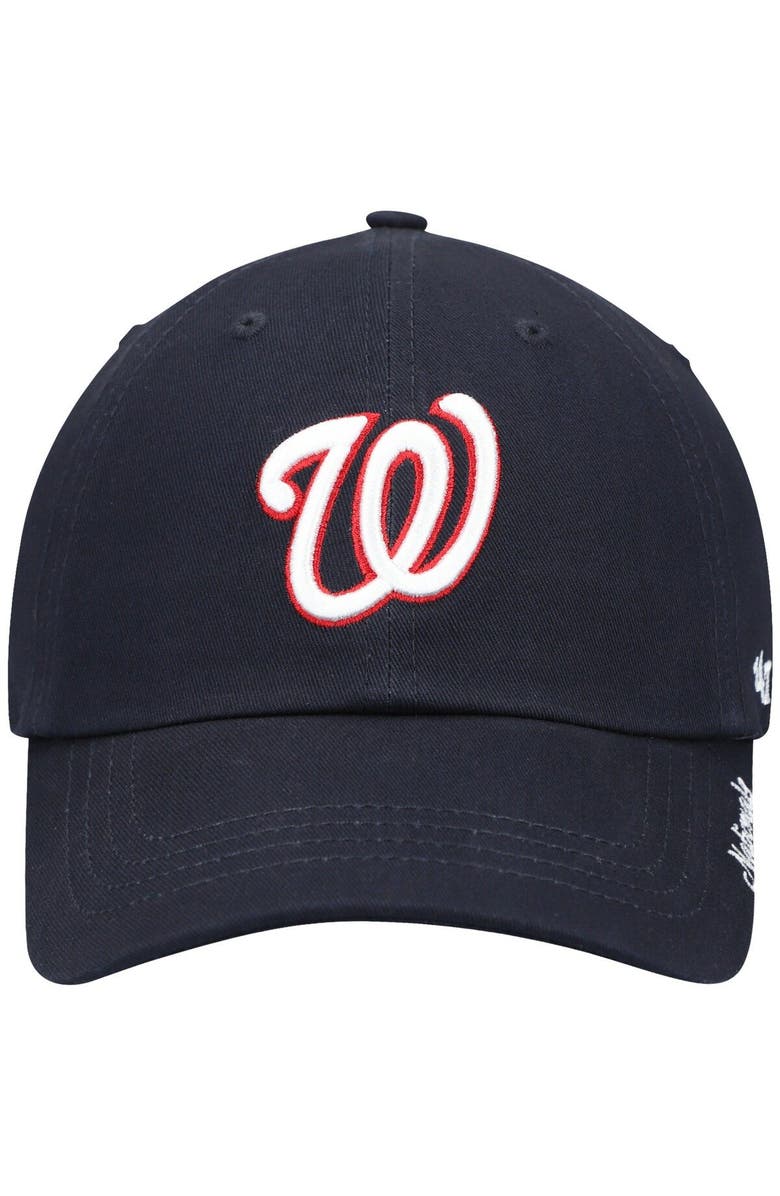 '47 Women's '47 Navy Washington Nationals Team Miata Clean Up Adjustable Hat, Alternate, color,