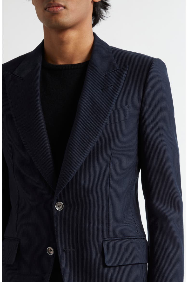 Cannete Cotton & Silk Corduroy Sport Coat, Alternate, color, INK BLUE