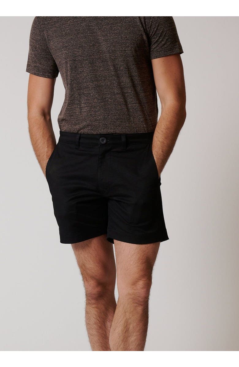 LEISURE LAB Stretch Cotton Chino Shorts, Alternate, color, Onyx Stout