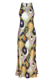 Untitled in Motion Lanelle Printed Sleeveless Bias Cut Maxi Dress