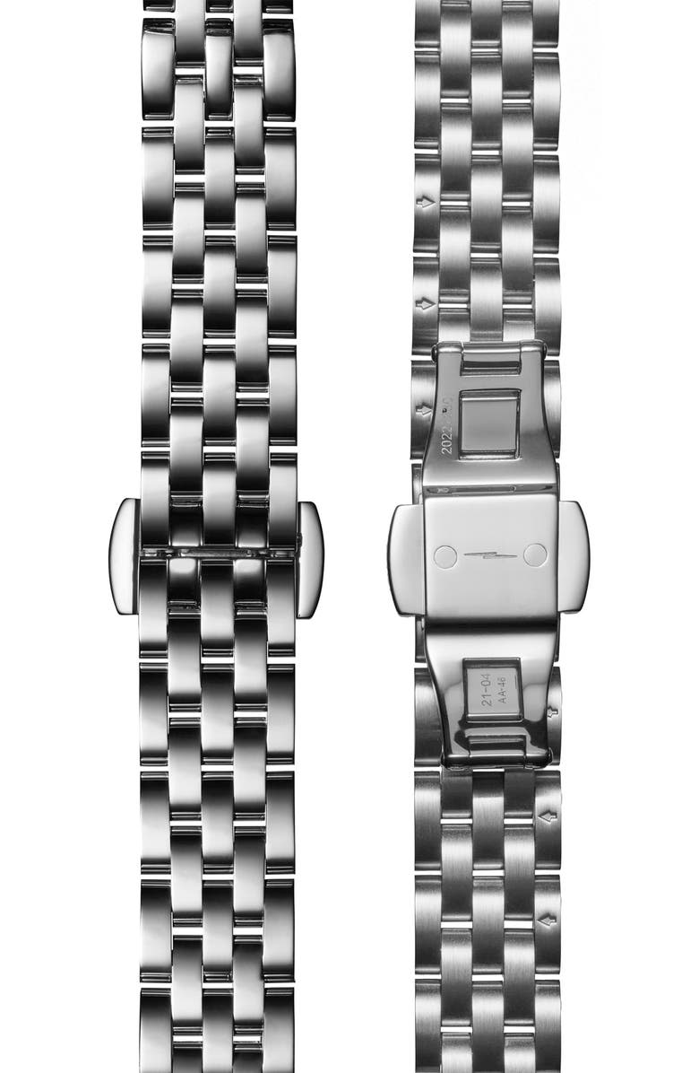 Shinola Derby Diamond & Mother-of-Pearl Bracelet Watch, 30.5mm, Alternate, color,