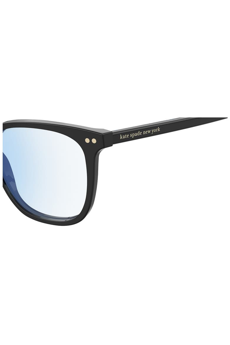 rosalie 51mm blue light blocking reading glasses, Alternate, color, BLACK