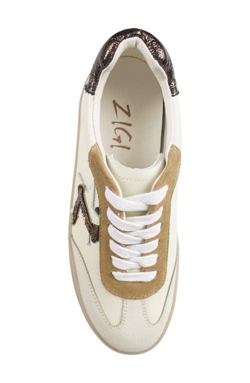 Zigi Breelynn Platform Sneaker In Rust Suede