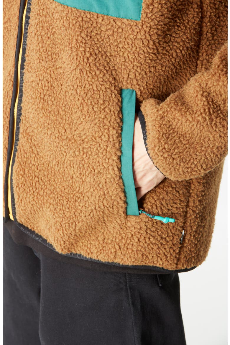 Quilchena Fleece Jacket, Alternate, color, CHOCOLATE-BAYBERRY