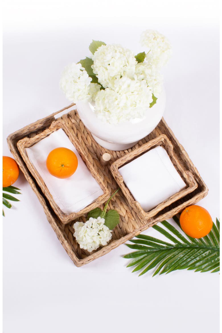 Square Woven Serving Tray, Alternate, color, NATURAL