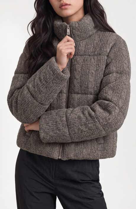 Brigitte Cable Knit Puffer Jacket