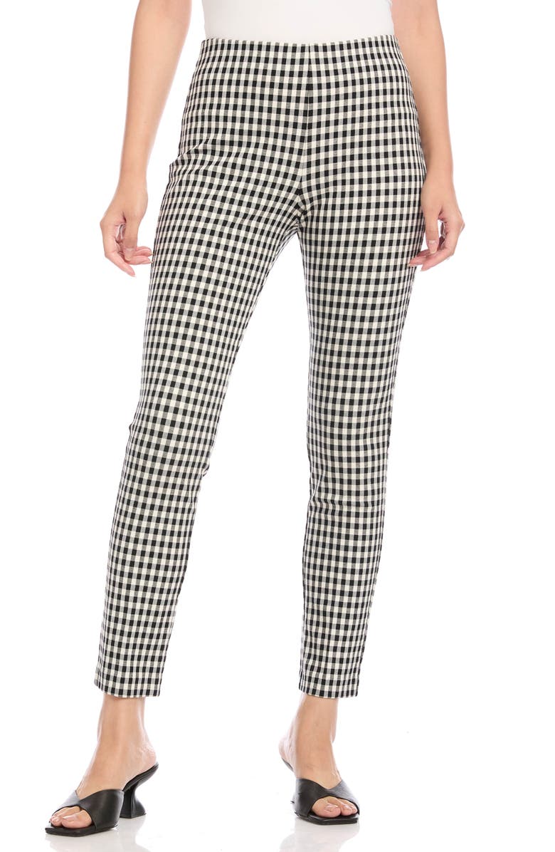 Karen Kane Piper Check Pants, Alternate, color,