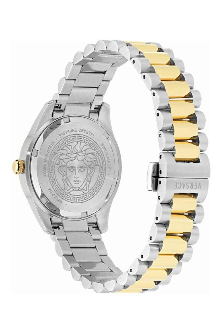 Apodis Two-Tone Bracelet Watch, 34mm, Alternate, color, GREEN/ TWO TONE