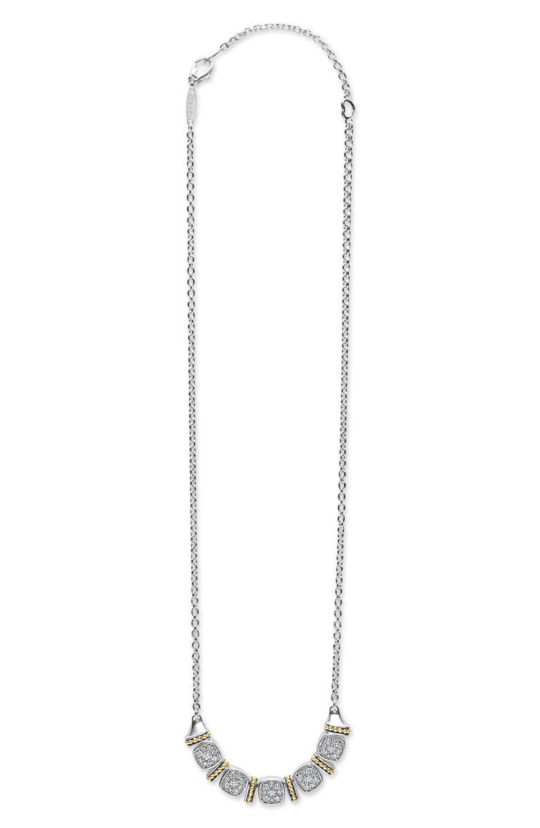 LAGOS Rittenhouse Diamond Pavé Pendant Necklace, Alternate, color, Silver