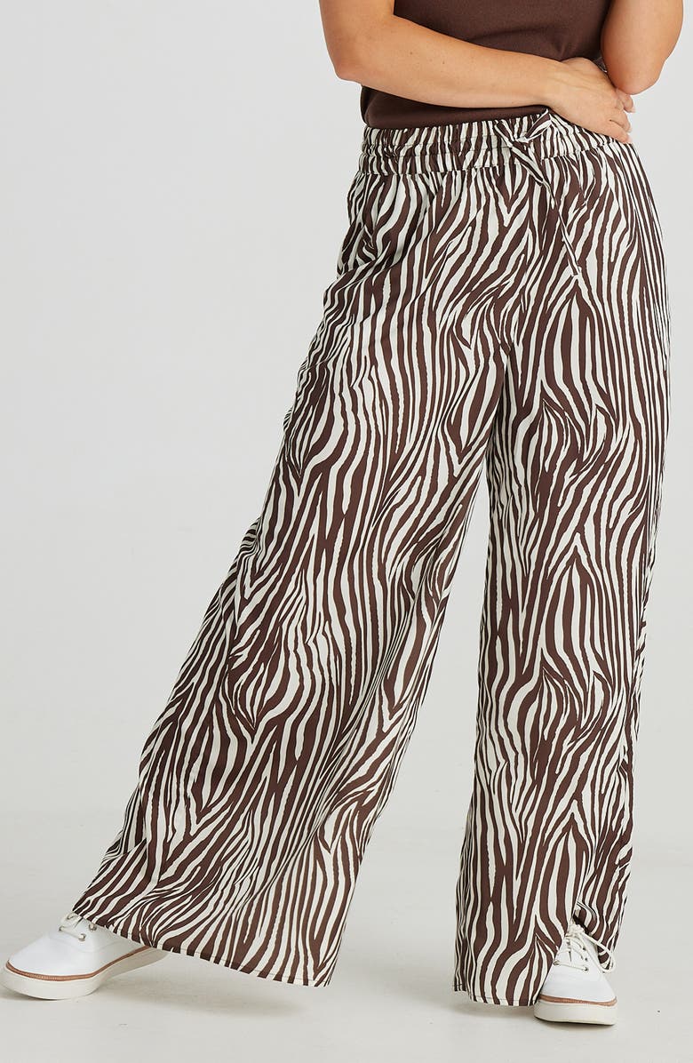 Brave+True Liza Stripe Wide Leg Pants, Alternate, color, Zigby