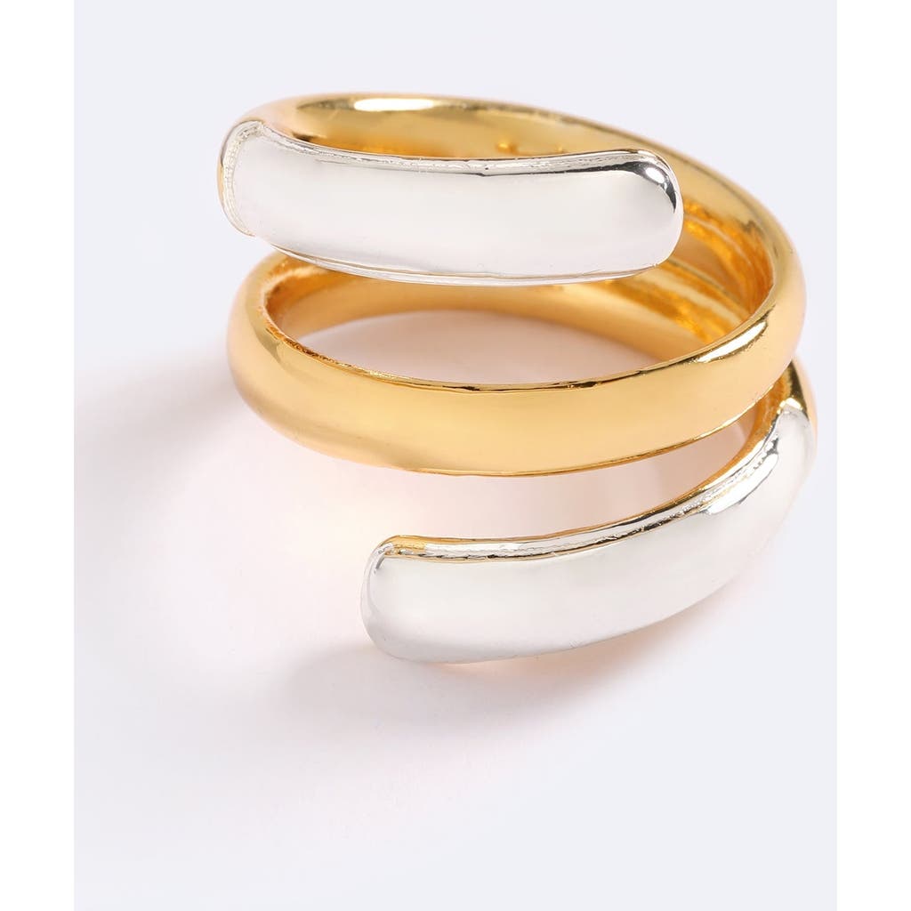 Emma Pills Double Strobe Ring In Gold