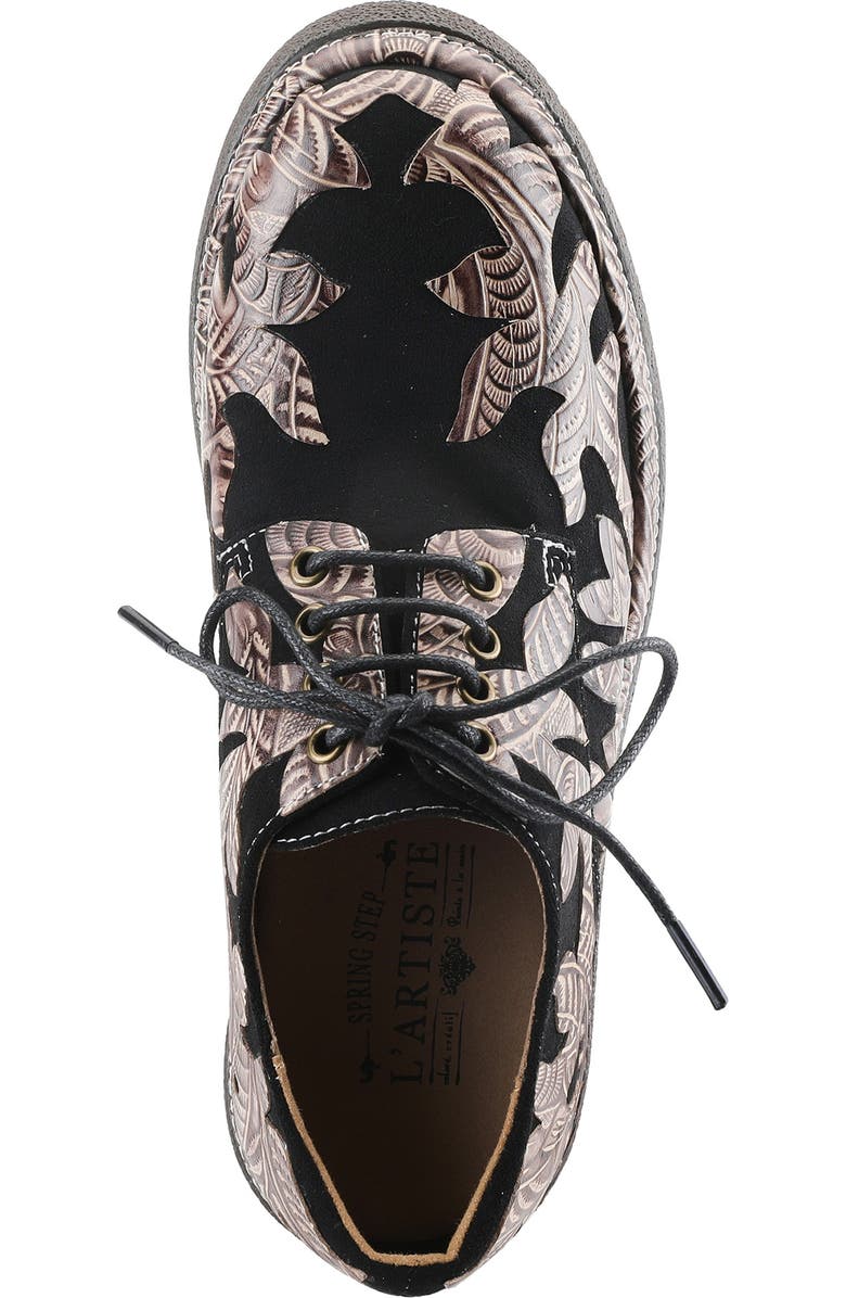 L'Artiste by Spring Step Jigsaw Oxford Shoe, Alternate, color,