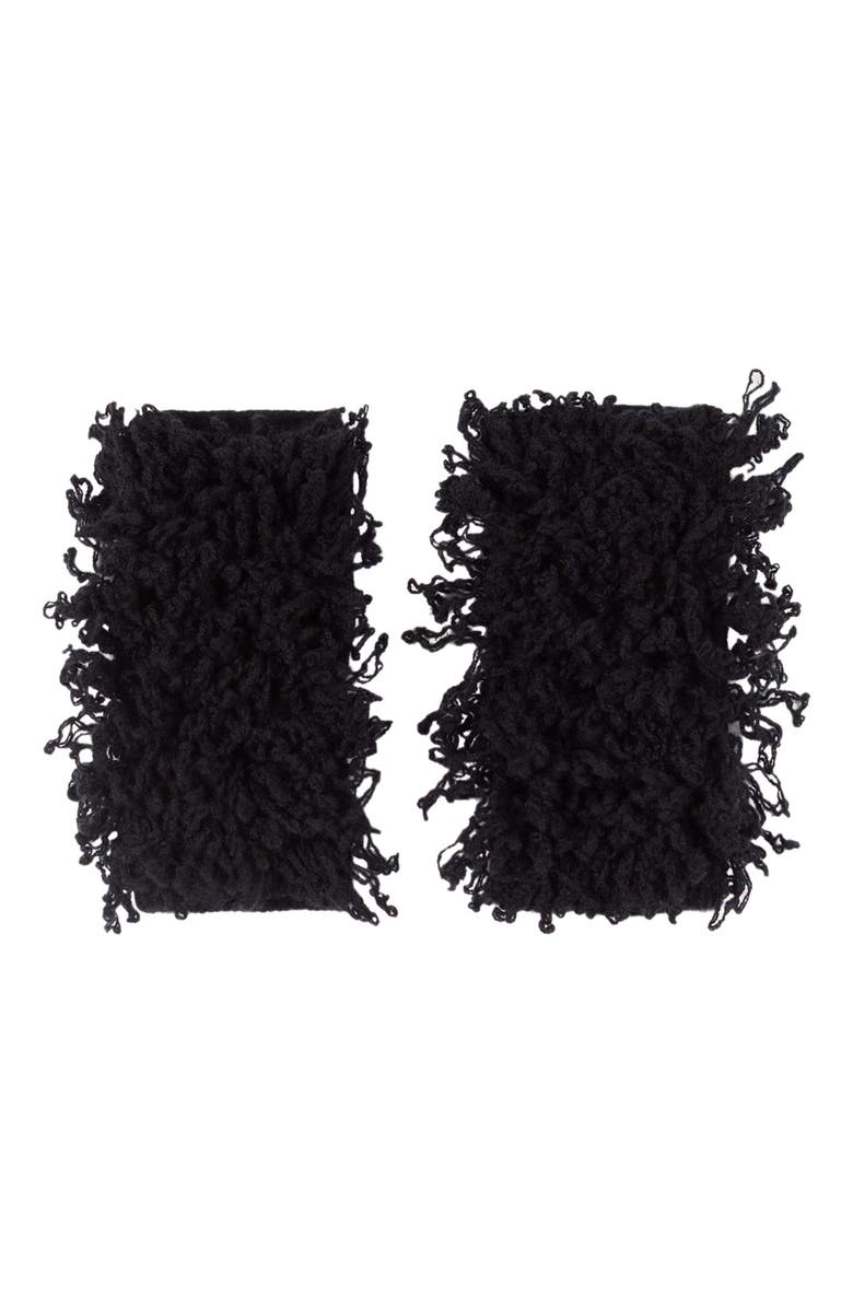 GOBI Mongolian Cashmere Loop-Stitch Cashmere Fingerless Gloves, Main, color,