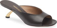 FERRAGAMO Igea S-Shaped Kitten Heel Sandal