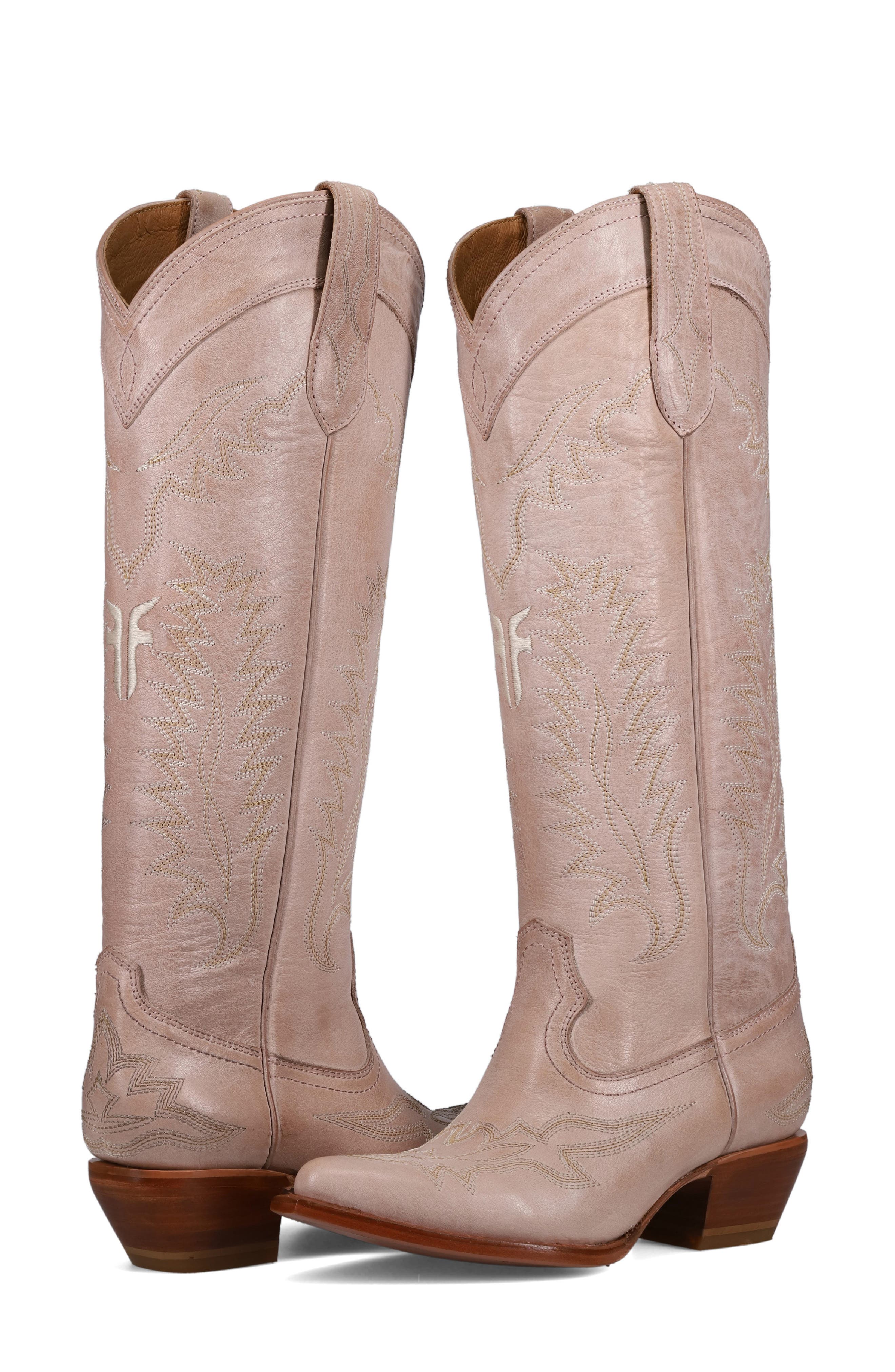 Sacha Knee High Western Boot, Alternate, color, ROSA