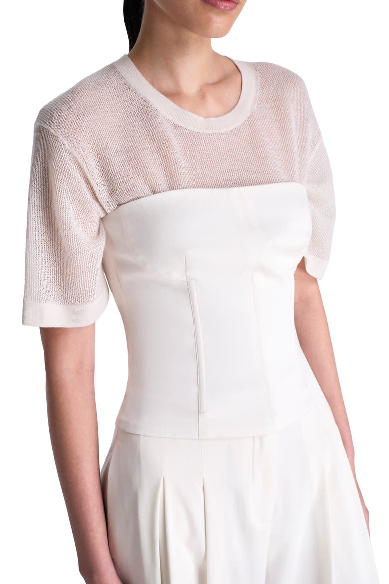 Jillian Bustier Strapless Top, Alternate, color, IVORY