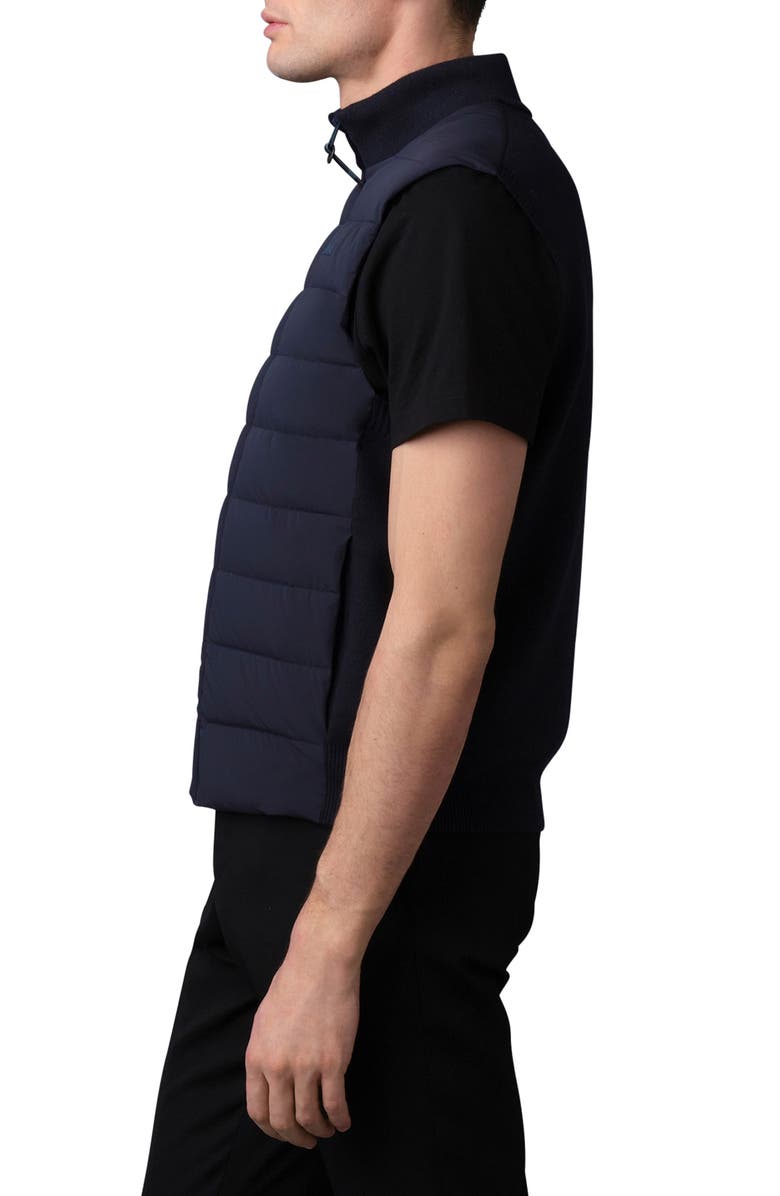 Mackage Jacob Mixed Media Down Vest, Alternate, color, 