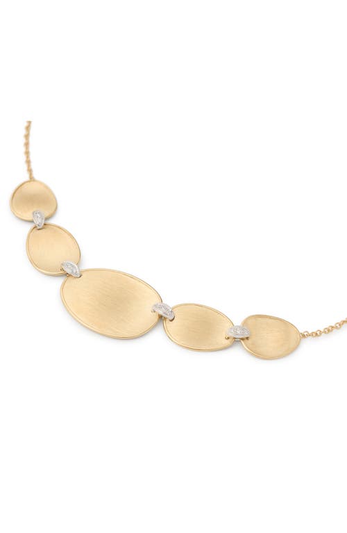 Marco Bicego Lunaria Diamond Frontal Necklace In Gold