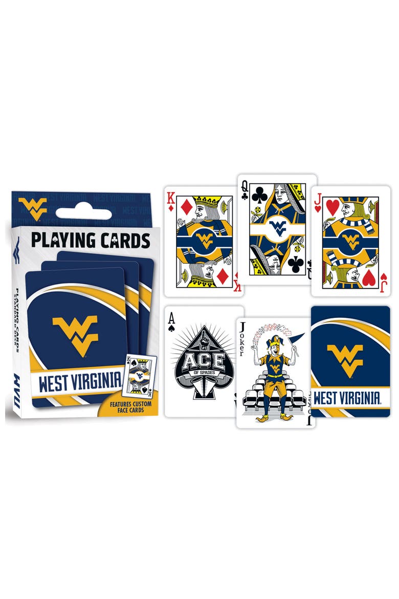 West Virginia Mountaineers Playing Cards, Alternate, color, Multicolor