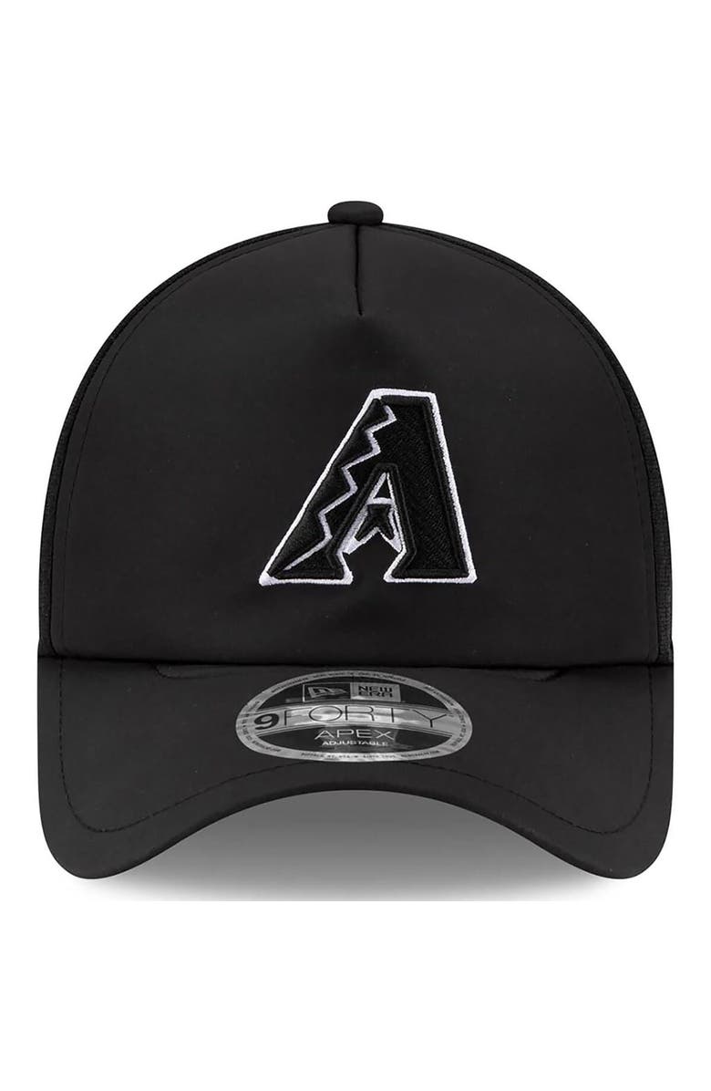 New Era Men's New Era Black Arizona Diamondbacks 2026 Batting Practice Apex 9FORTY Adjustable Trucker Hat, Alternate, color, Black