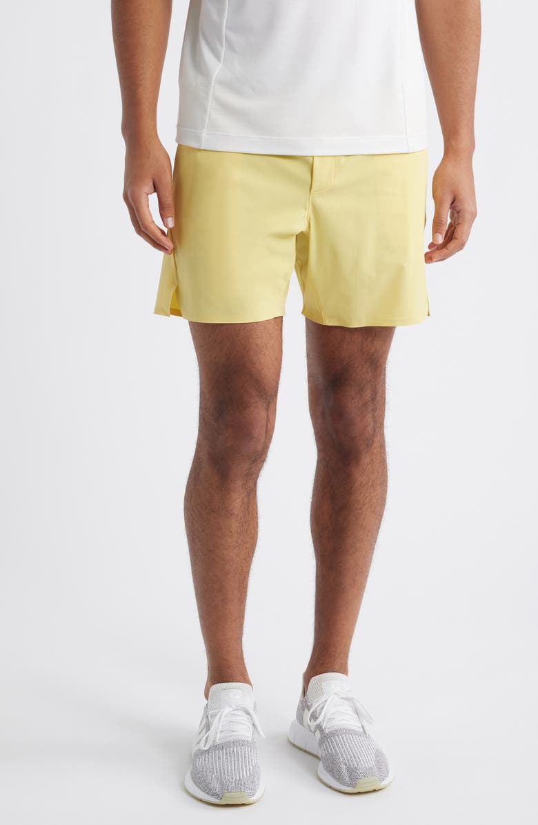 TEN THOUSAND Set 6.5-Inch Water Repellent Cross Training Shorts, Main, color, Dusky Citron