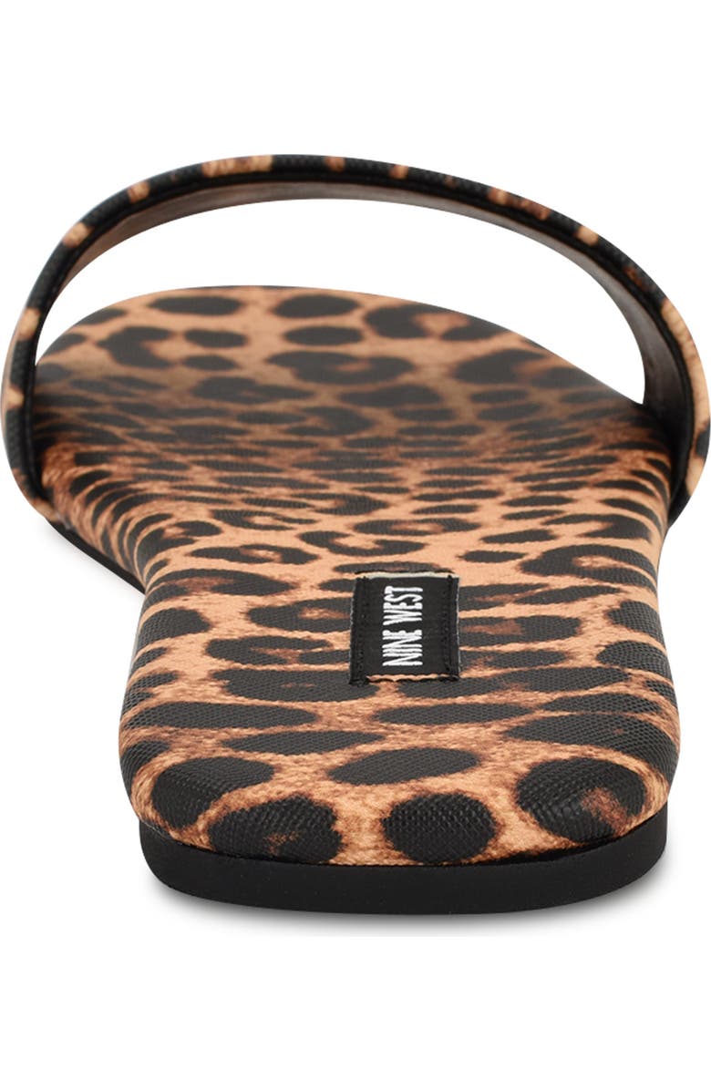 Nine West Lolipop Slide Sandal, Alternate, color, Dark Natural