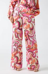 Marciano Carmen Print Straight Leg Pants
