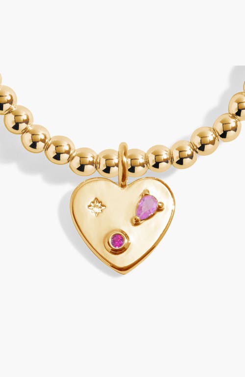 A Littles & Co. A Littles & Co A Little 'happy Girl Era' Bracelet In Gold-tone Plating In Gold