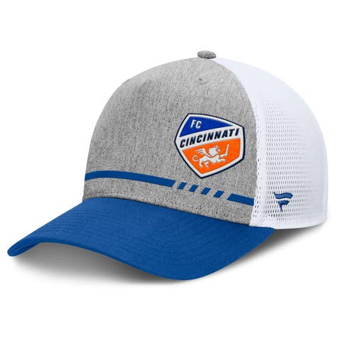 Men's Fanatics Heather Gray FC Cincinnati Low Block Trucker Adjustable Hat