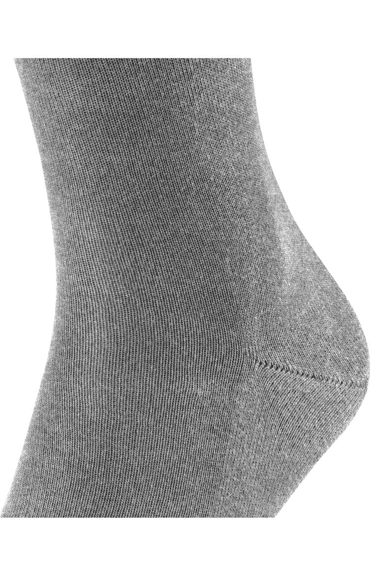 Family Sustainable Cotton Socks, Alternate, color, Light Grey Melange