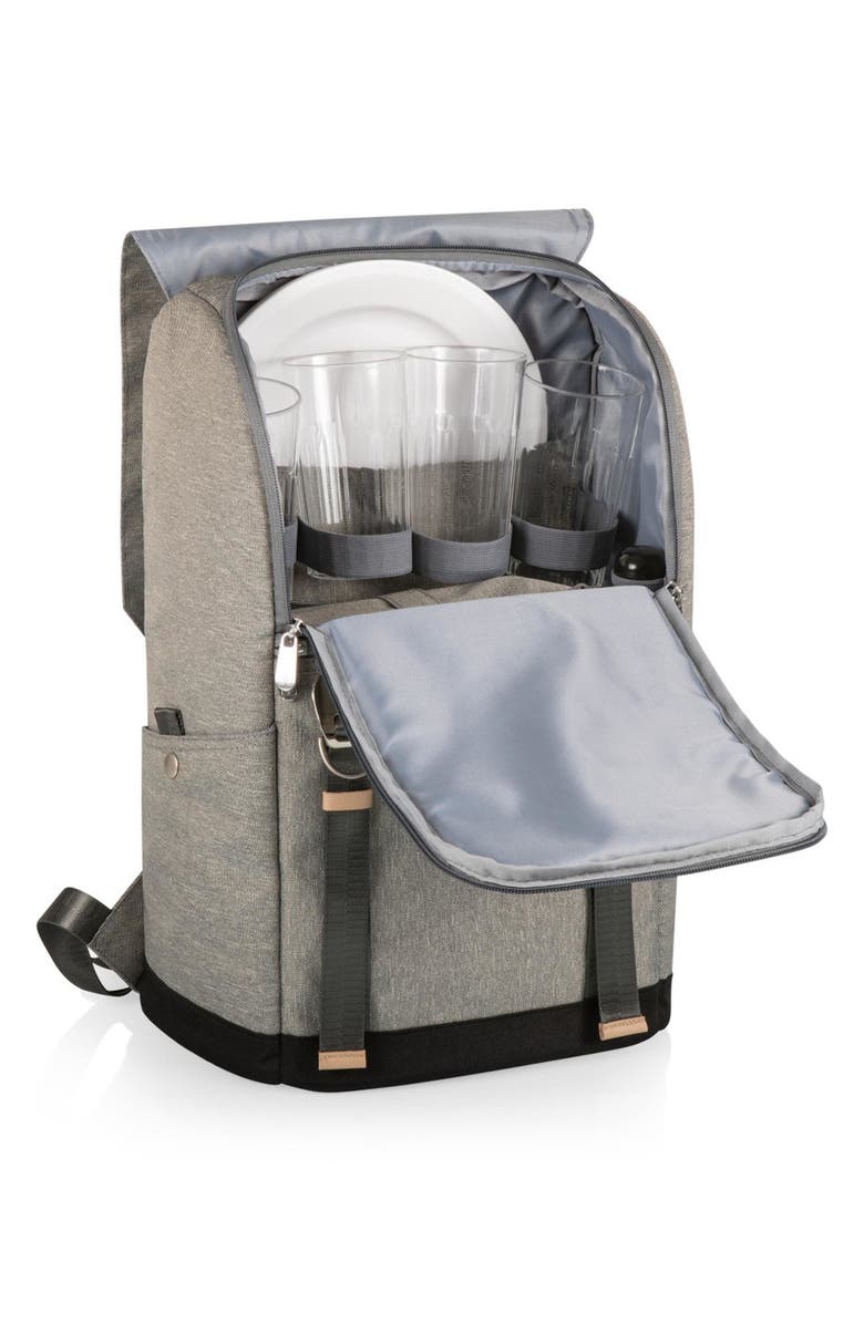 Picnic Time PT-Frontier Picnic Backpack, Alternate, color, Heathered Grey