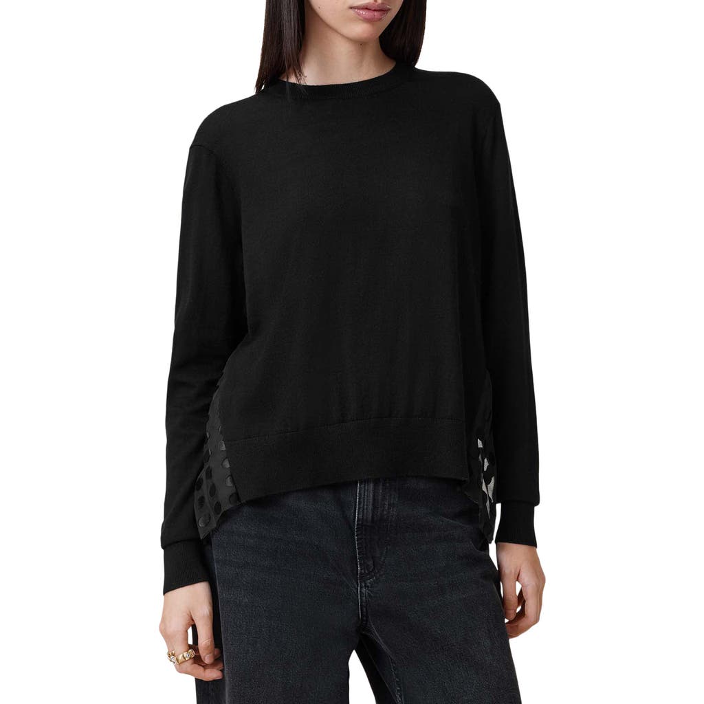 Allsaints Dott Mixed Media Sweater