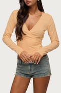 EDIKTED Fonteyn Wrap Top
