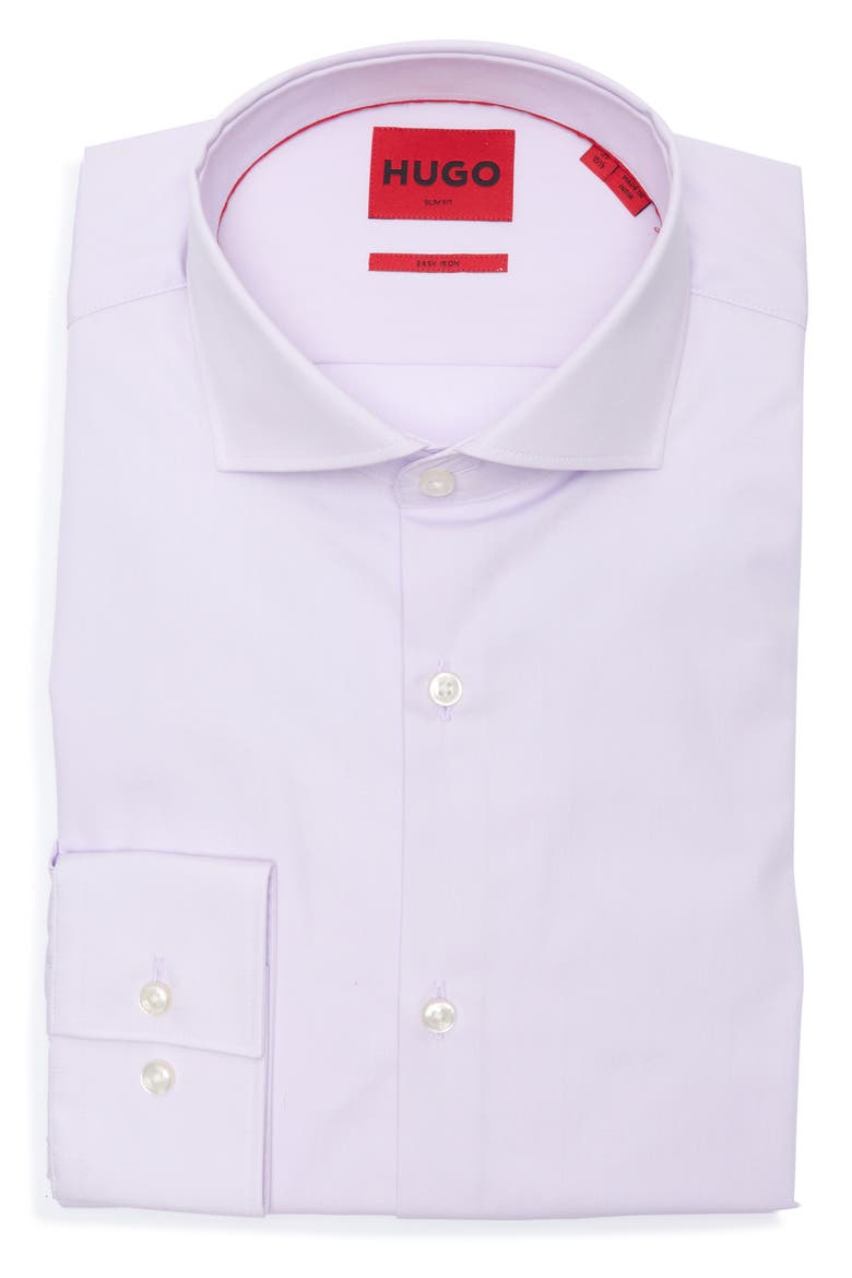 Kason Slim Fit Dress Shirt, Alternate, color, LIGHT/ PASTEL PURPLE