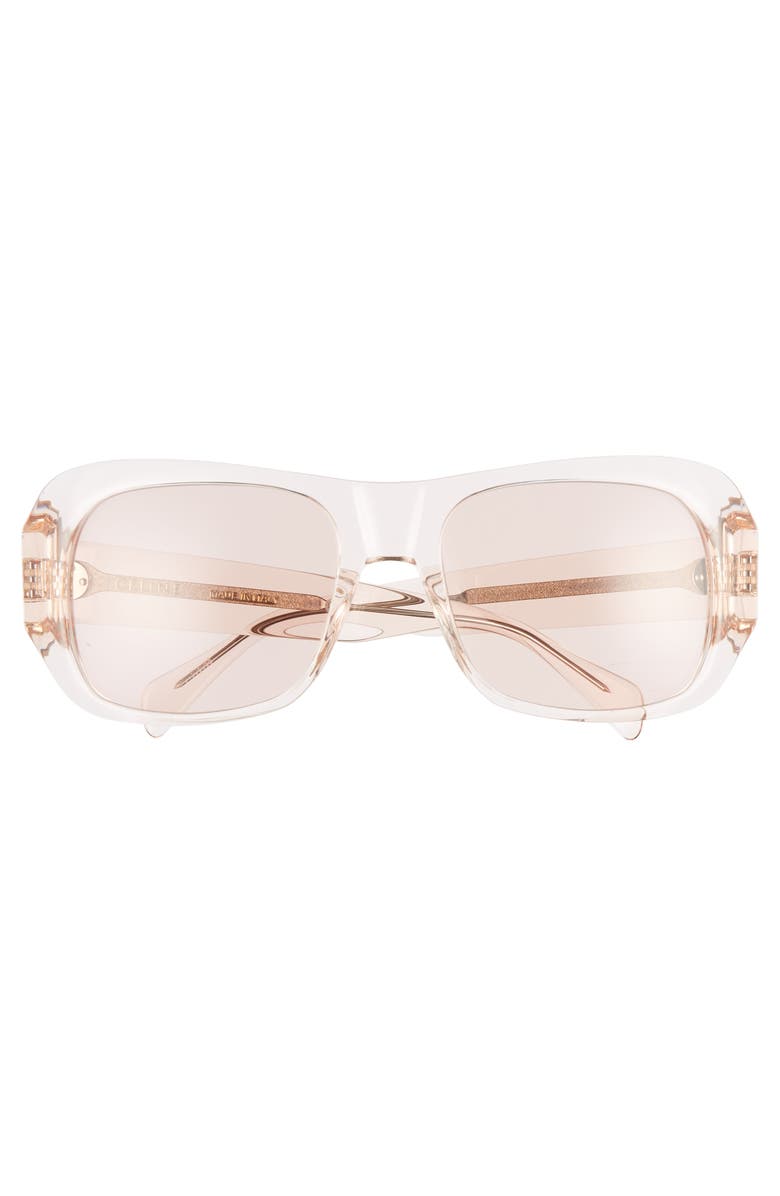 CELINE 56mm Special Fit Transparent Wrap Sunglasses, Alternate, color, 