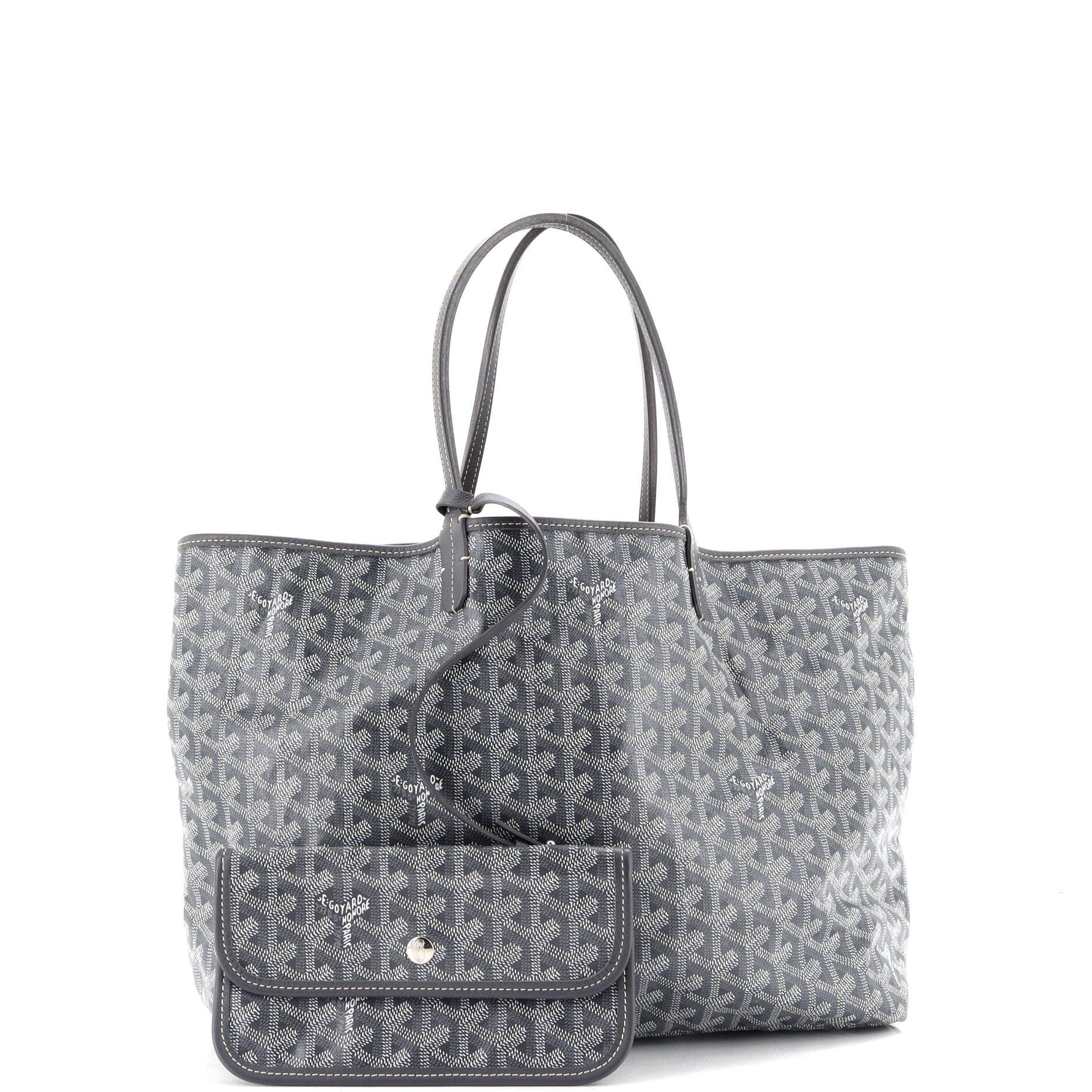 Pre-Owned Goyard Saint Louis Tote Coated Canvas XXL, Alternate, color, Gray