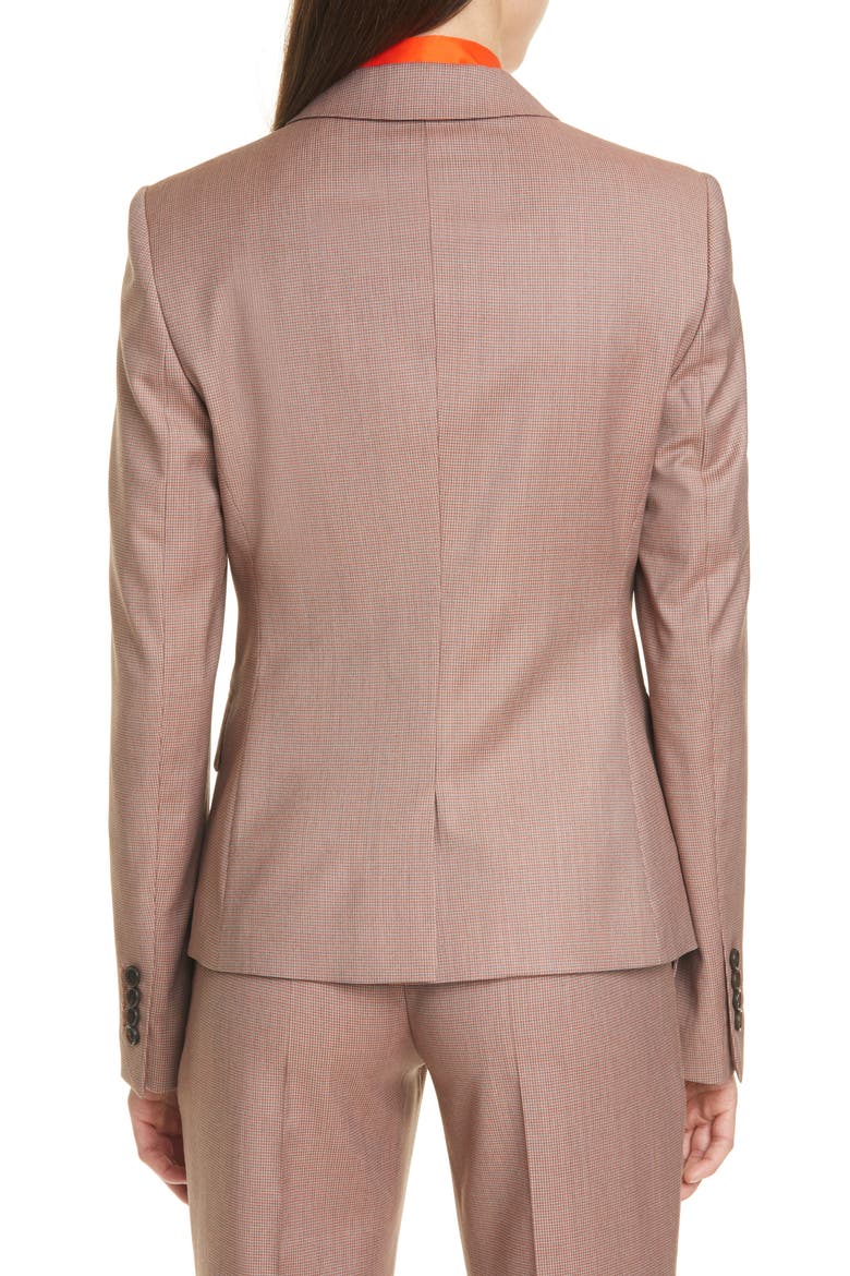 Jaxtina Check Wool Jacket, Alternate, color, SPICE FANTASY