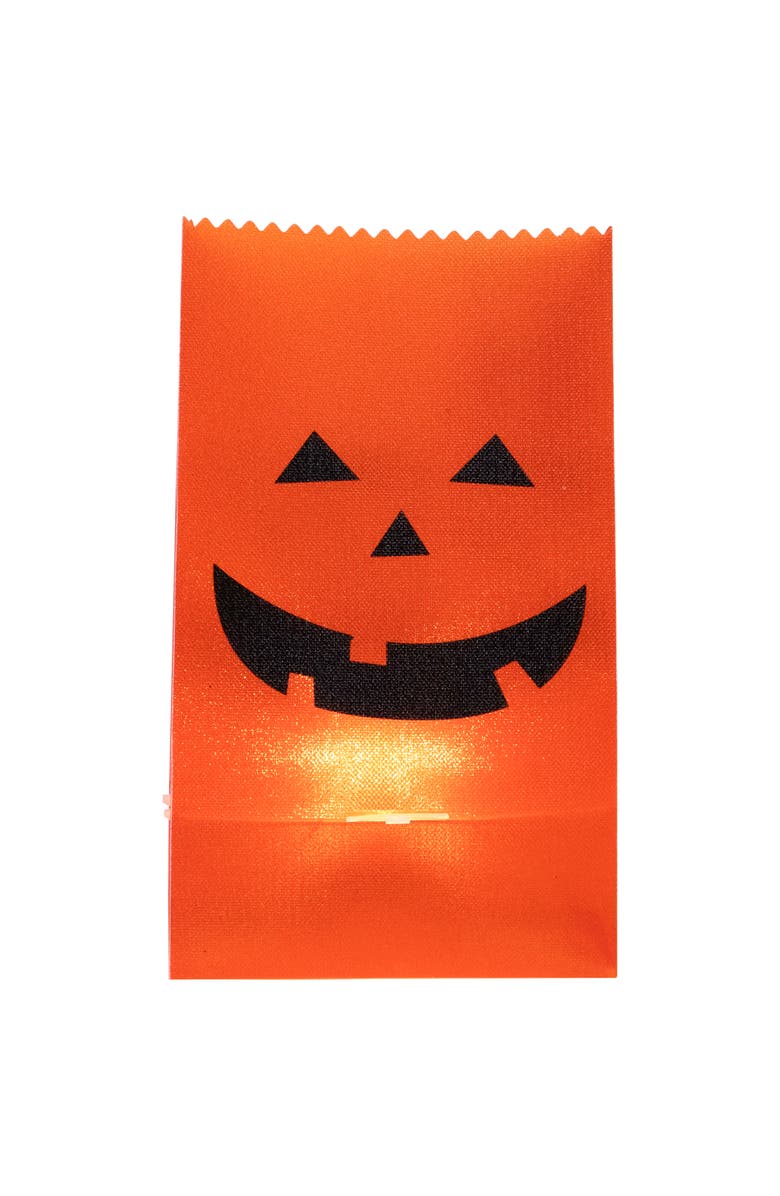 Northlight Lighted Jack-O-Lantern Halloween Outdoor Luminary Pathway Markers - 9.5" - Set of 3, Alternate, color, Orange