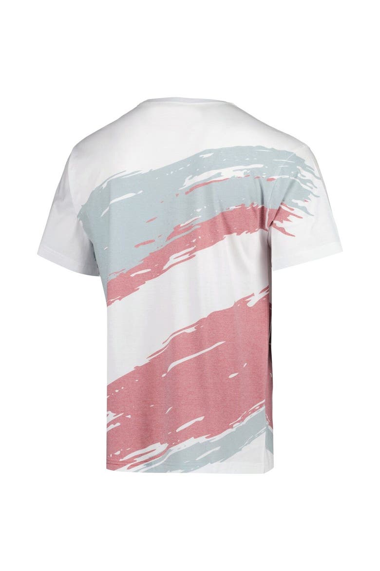 Men's Mitchell & Ness White Texas Southern Tigers Paintbrush Sublimated T-Shirt, Alternate, color, White