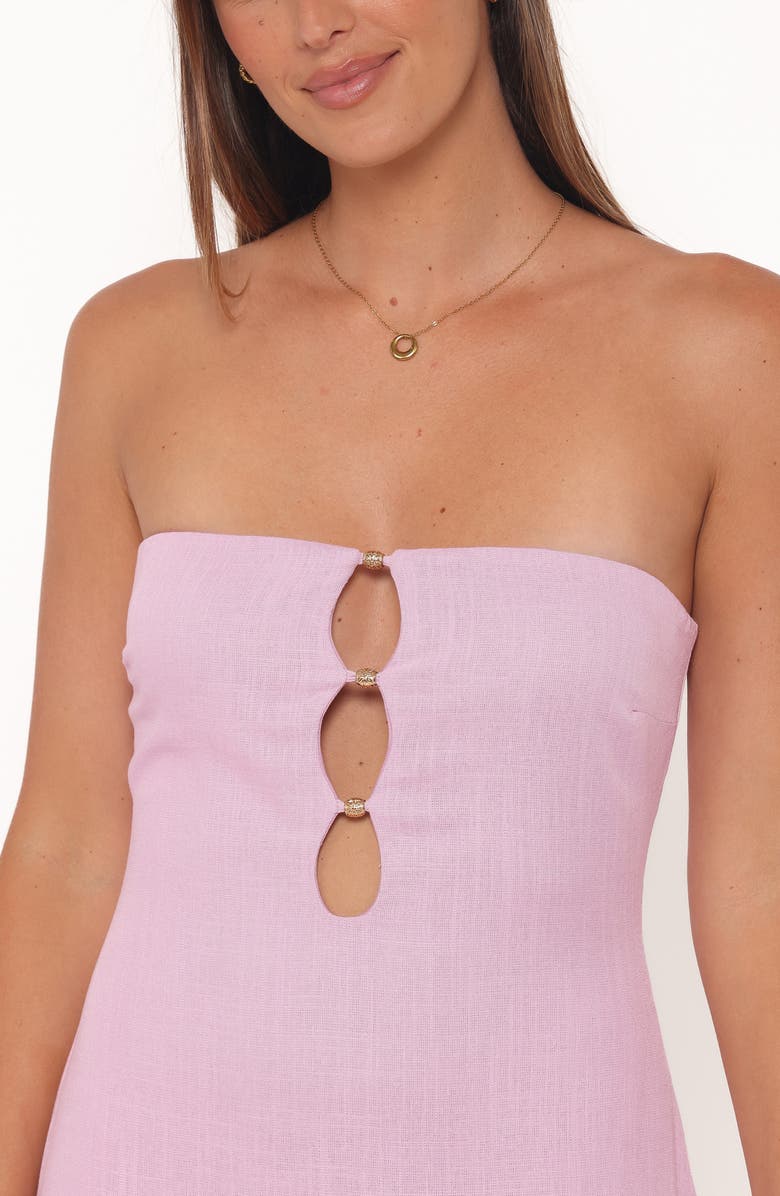 Petal & Pup Bolton Strapless Maxi Dress, Alternate, color, Lavender