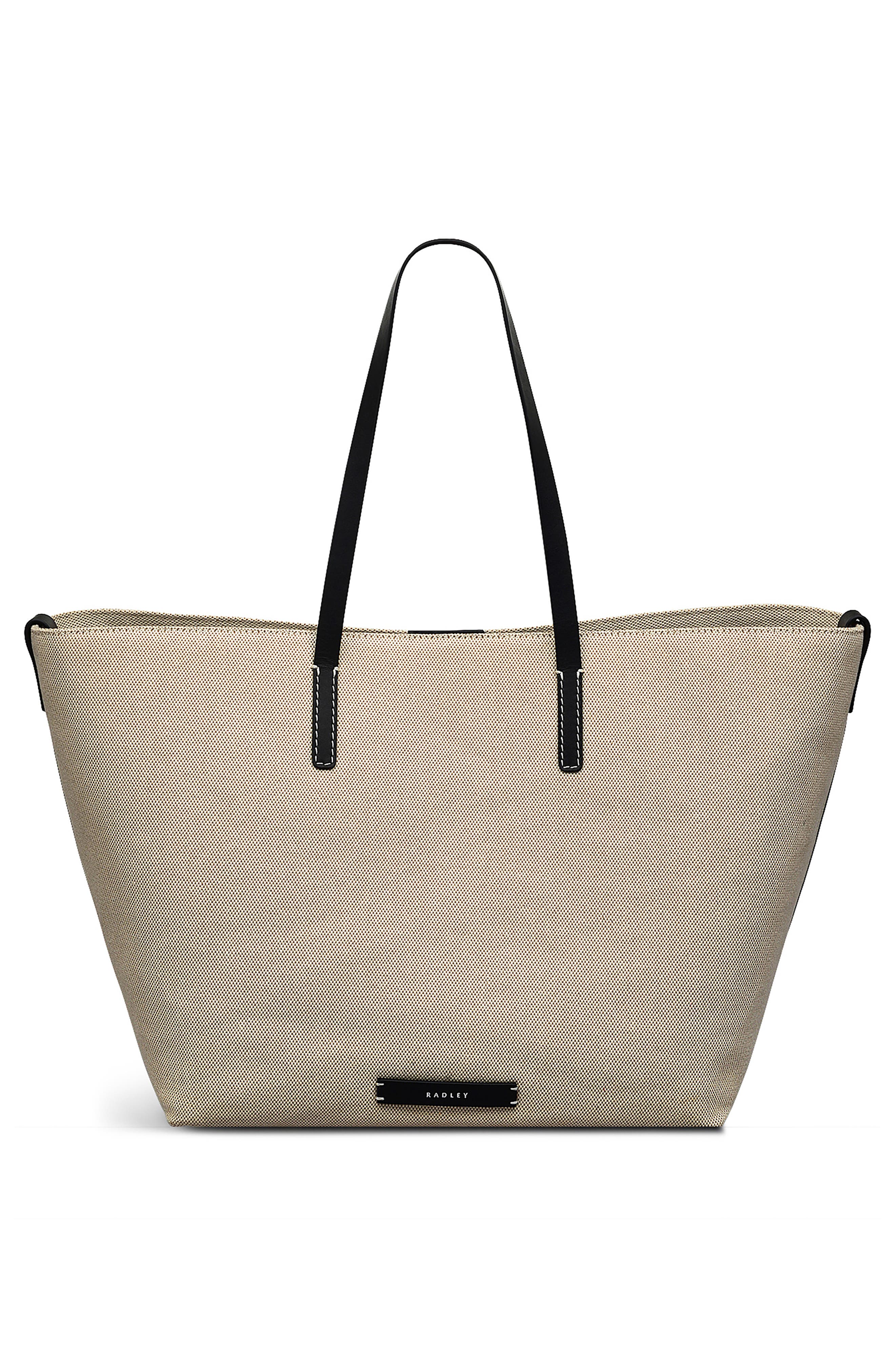 Radley Dukes Place Canvas Tote Bag & Pouch, Alternate, color, 