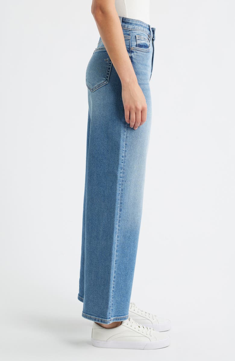 HIDDEN JEANS Clean High Waist Wide Leg Jeans, Alternate, color, Med.wash
