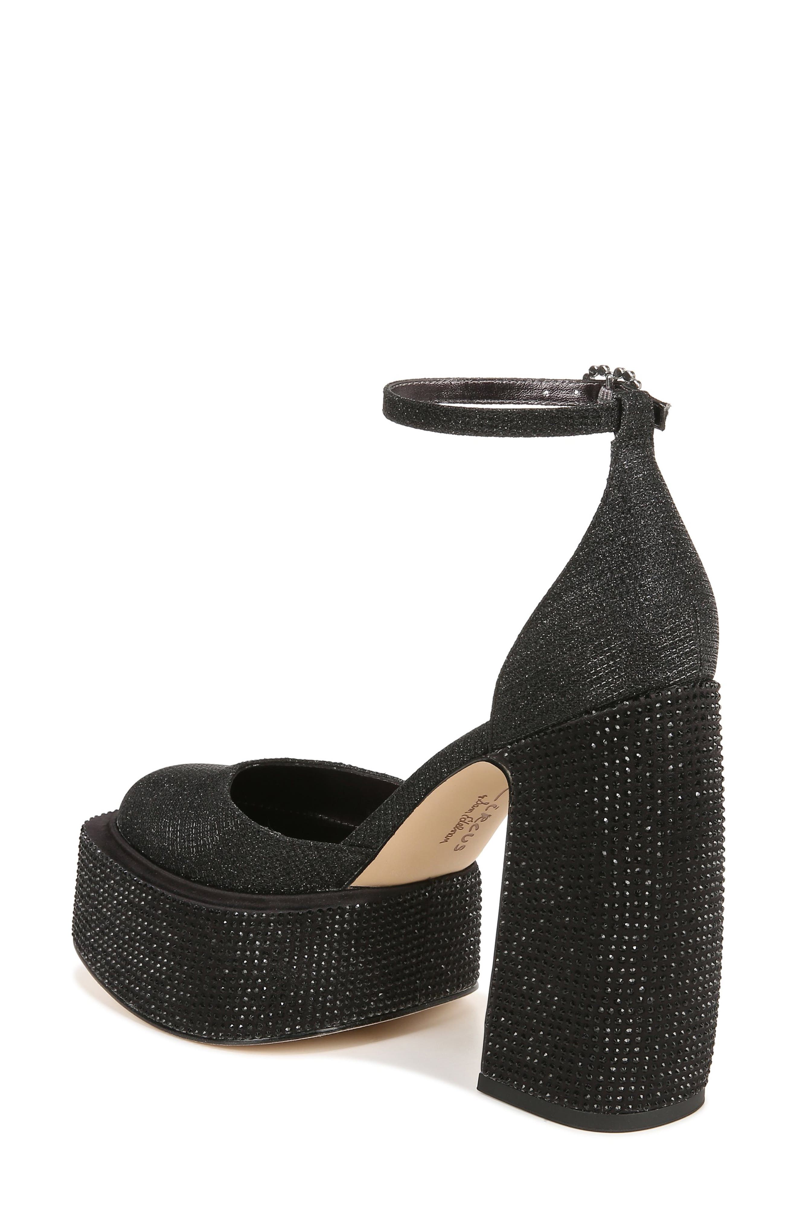 Circus NY by Sam Edelman Bailey Jewel Platform Sandal, Alternate, color, Black