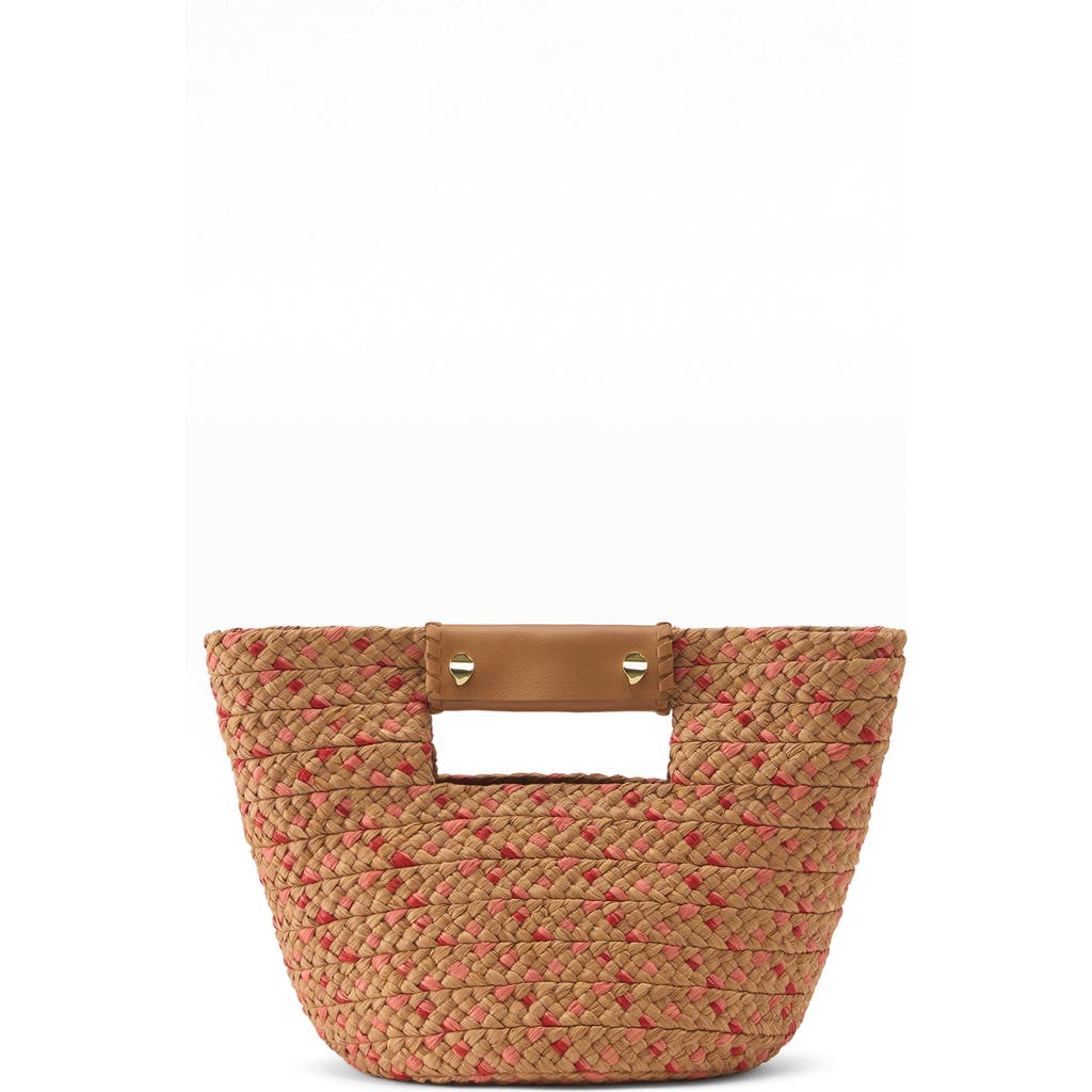 Helen Kaminski Remi Raffia Tote In Nougat/tropical/caramel