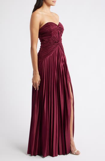 Florence Twist Front Strapless Dress