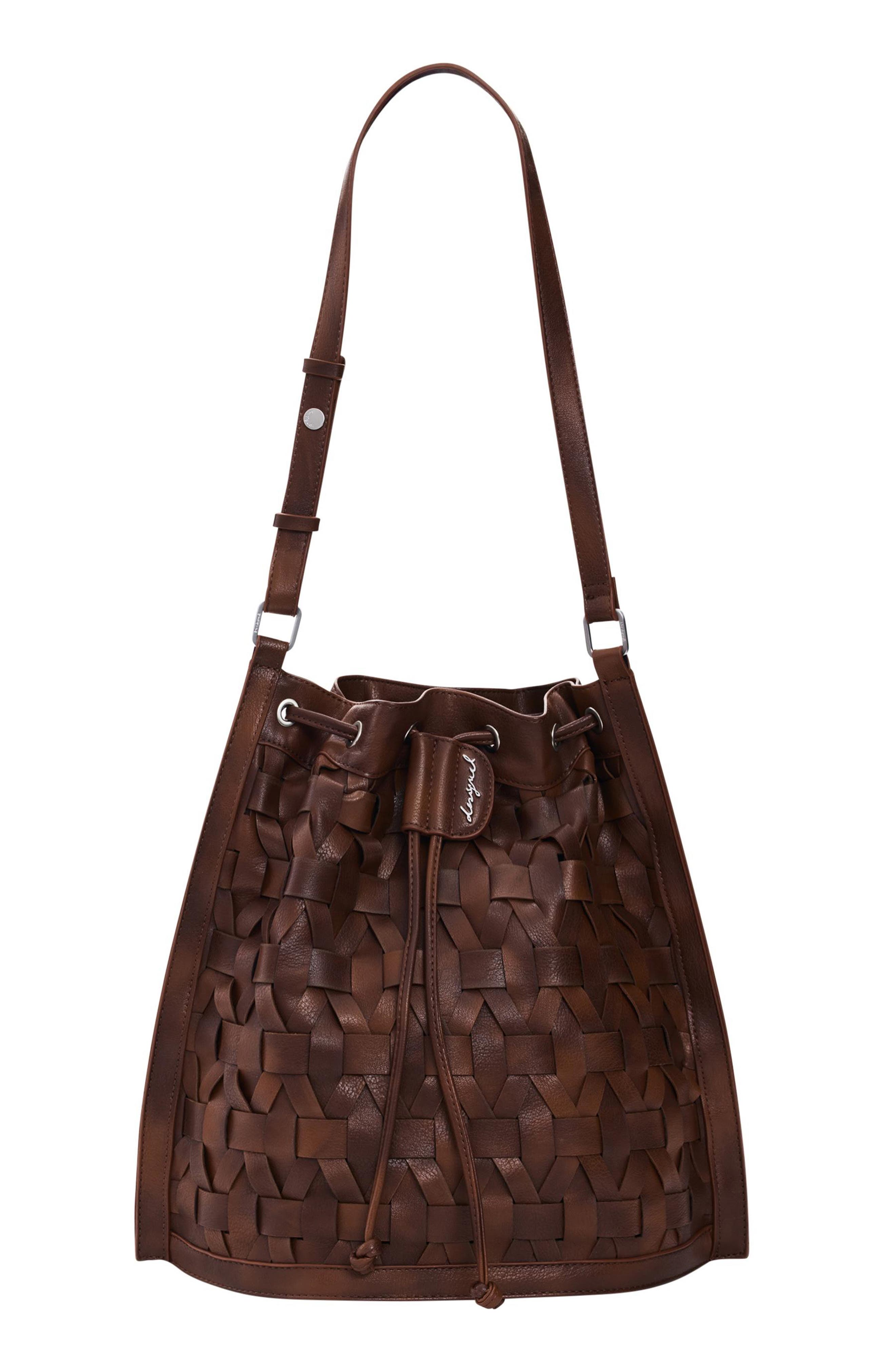 Desigual Medium Faux Leather Backpack, Main, color, 