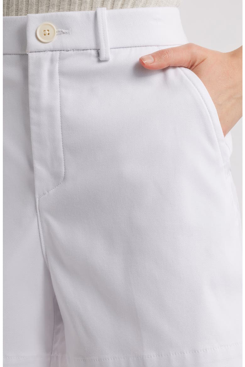 SPANXsupersmooth™ Stretch Twill Shorts, Alternate, color, CLASSIC WHITE