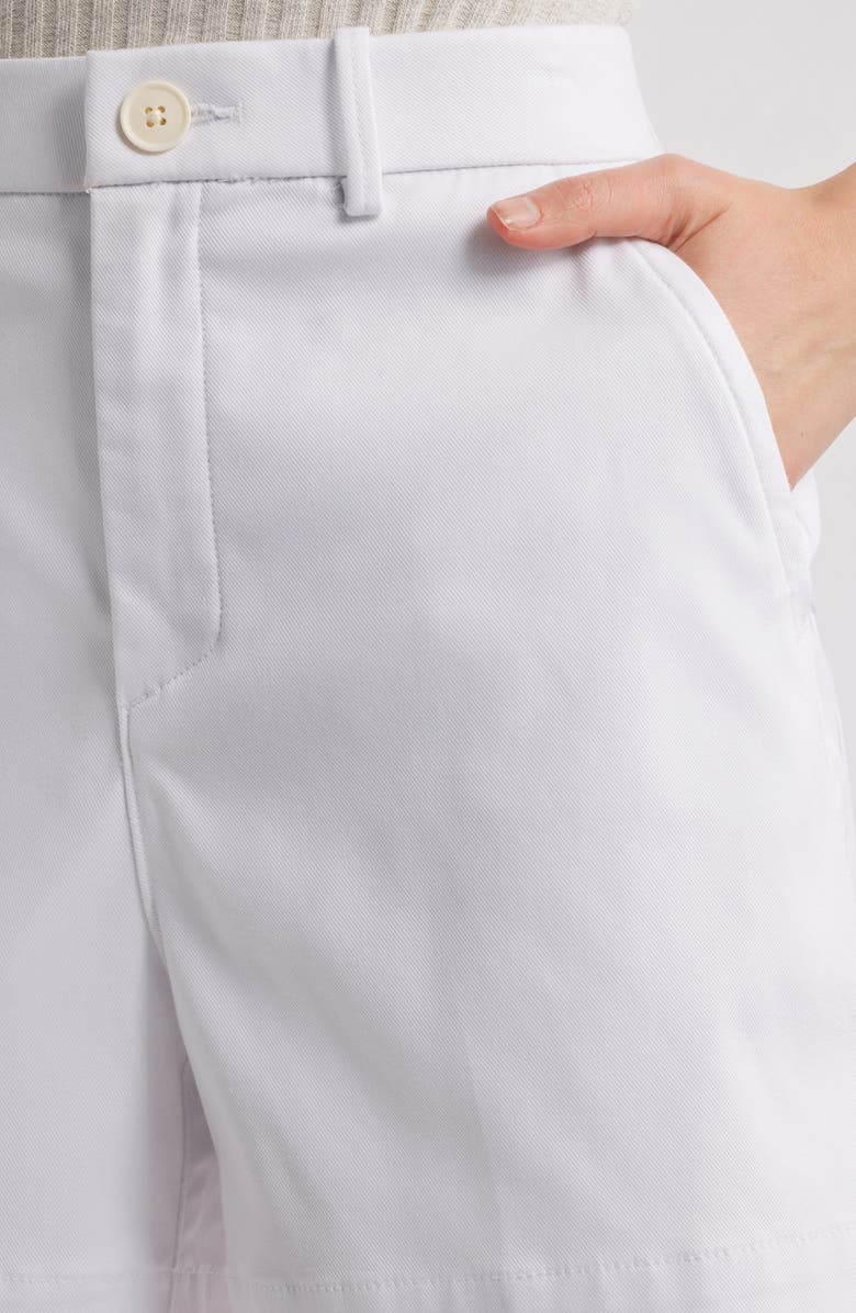 SPANX<sup>®</sup> SPANXsupersmooth<sup>™</sup> Stretch Twill Shorts, Alternate, color, Classic White